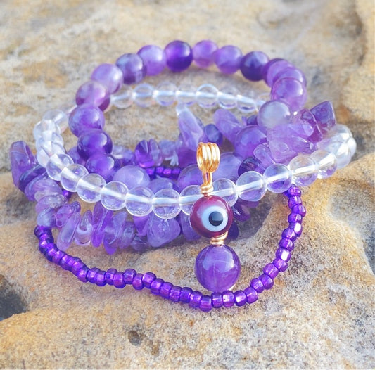 Purple arm candy