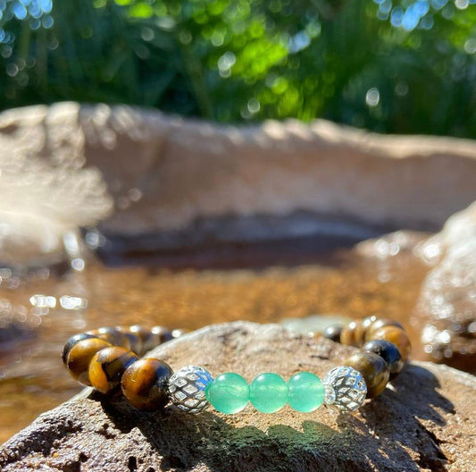 aventurine & tigers eye bracelet